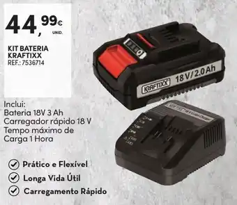 Continente Kit Bateria Kraftixx 18V promoção