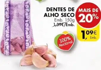 Pingo Doce Dentes de Alho Seco 150g promoção
