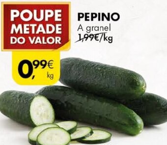 Pingo Doce Pepino A Granel promoção