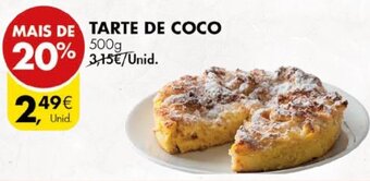 Pingo Doce Tarte de Coco 500g promoção
