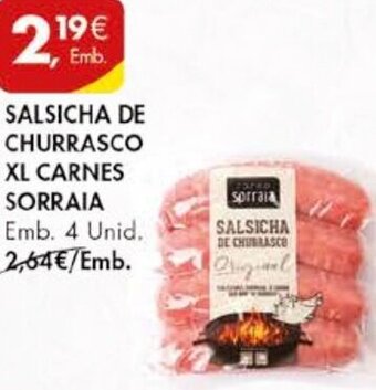 Pingo Doce Salsicha de Churrasco XL Carnes Sorraia 4 Unid promoção