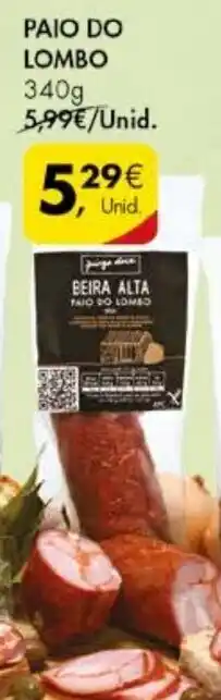 Pingo Doce Paio do Lombo 340g promoção