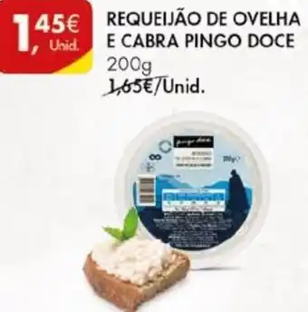 Pingo Doce Requeijão de Ovelha e Cabra Pingo Doce 200g promoção