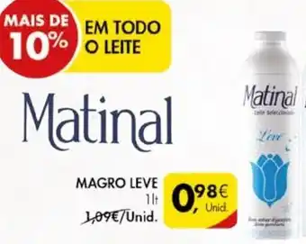 Pingo Doce Matinal Magro Leve 1lt promoção