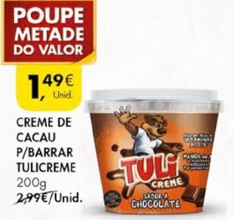 Pingo Doce Creme de Cacau P/Barrar Tulicreme 200g promoção