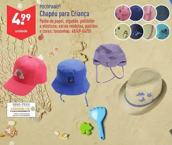 ALDI Pocopiano Chapéu para Criança promoção
