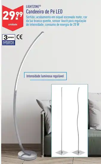 ALDI Candeeiro de Pé LED promoção