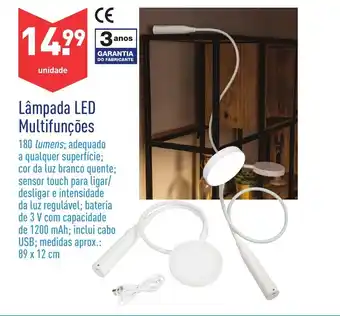ALDI Lâmpada LED Multifunções promoção