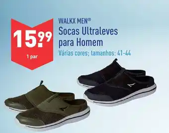 ALDI Walkk Men Socas Ultraleves para Homem 41-44 promoção