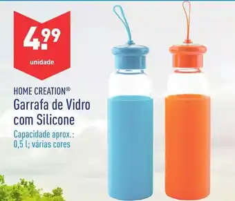 ALDI Garrafa de Vidro com Silicone 0,5L promoção