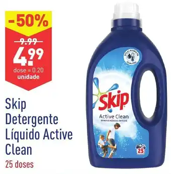 ALDI SKip Detergente Líquido Active Clean 25 Doses promoção