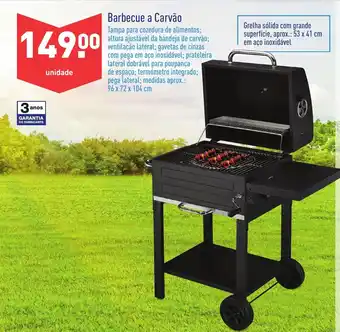ALDI Barbecue A Carvão 96x72x104cm promoção