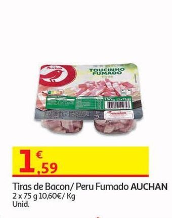 Auchan Tiras de bacon auchan promoção