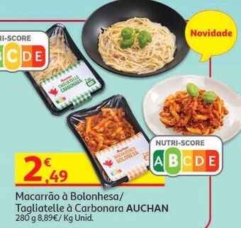 Auchan Macarrão à bolonhesa auchan promoção