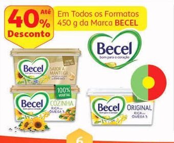 Auchan Creme vegetal becel promoção