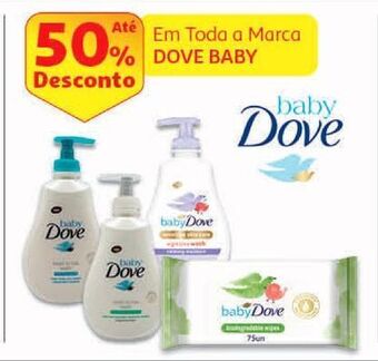 Auchan Gel banho bebé dove promoção