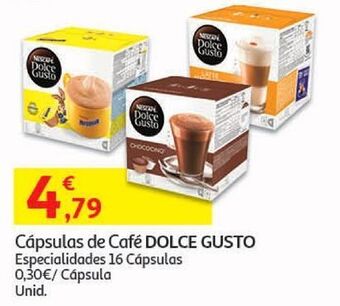 Auchan Cápsulas dolce gusto promoção