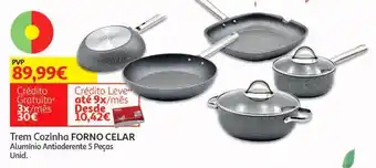 Trem cozinha natura celar:aluminio antiad 5 peças