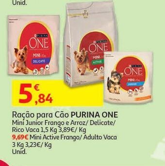 Auchan Ração cão purina one promoção