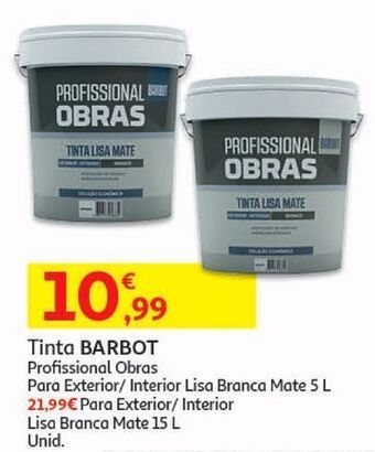 Auchan Tinta profissional obra barbot promoção