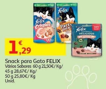 Auchan Snack gato party mix felix promoção