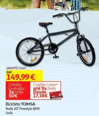 Auchan Bicicleta r20" toimsa:freestyle bmx` 543 promoção