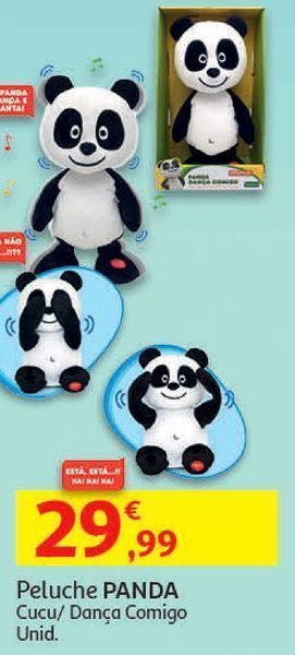 Auchan Peluche cucu panda promoção
