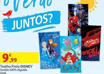 Auchan Toalha praia veludo disney promoção
