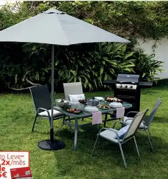 Auchan Conjunto refeição garden star:cinza promoção