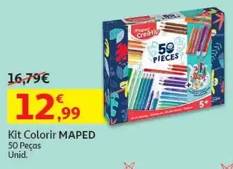 Auchan Kit colorir maped:50 peças 907037 promoção