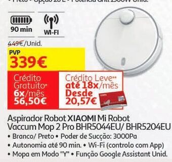 Auchan Aspirador robot xiaomi promoção