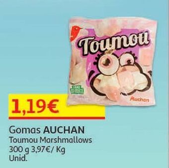Auchan Gomas toumou auchan:marshmallows 300g promoção