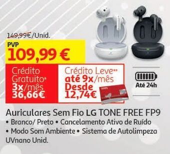 Auchan Auriculares sem fio lg promoção