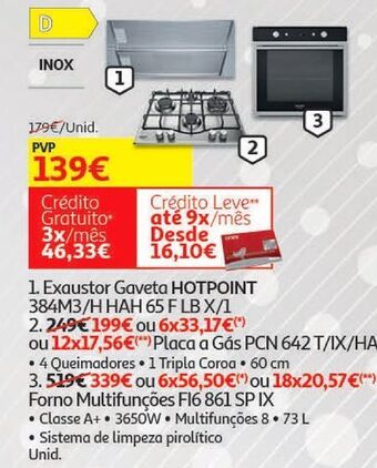Exaustor gaveta hotpoint