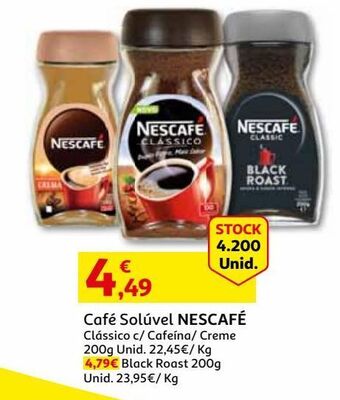 Auchan Café solúvel nescafé promoção