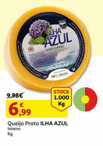 Auchan Queijo prato ilha azul inteiro kg promoção