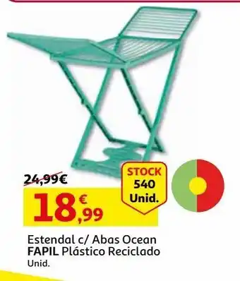 Auchan Estendal c/ abas ocean fapil plástico reciclado promoção