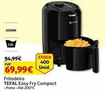 Auchan Fritadeira tefal easy fry compact preta promoção
