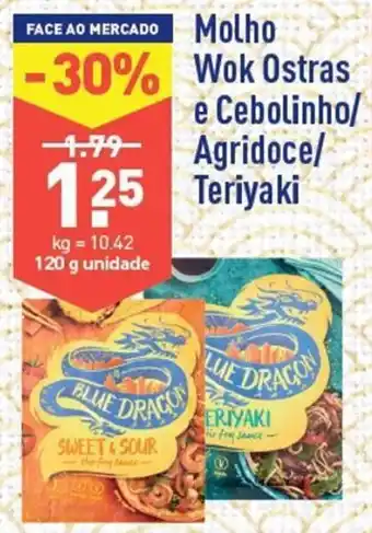 ALDI Molho Wok Ostras e Cebolinho / Agridoce / Teriyaki 120g promoção