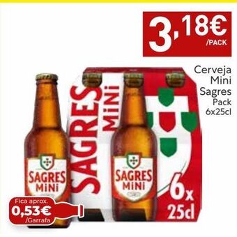 Amanhecer Cerveja sagres mini promoção