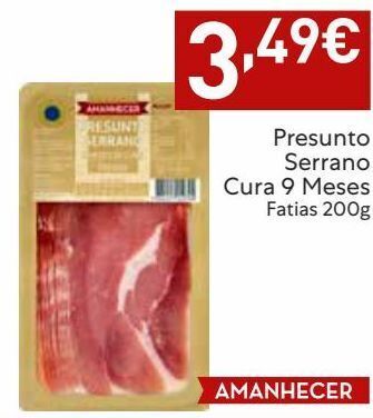 Amanhecer Presunto amanhecer promoção