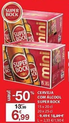 E.Leclerc Cerveja super bock promoção