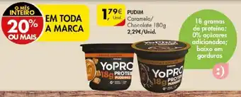 Pingo Doce Danone Yopro Pudim 180g promoção