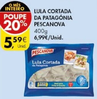 Pingo Doce Lula Cortada da Patagónia Pescanova 400g promoção