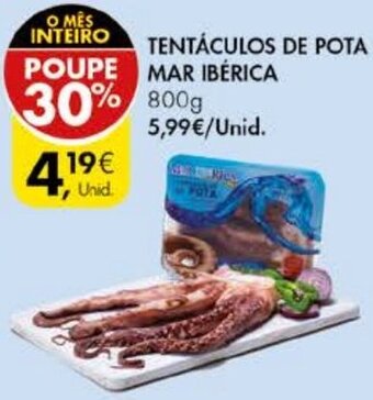 Pingo Doce Tentáculos de Pota Mar Ibérica 800g promoção