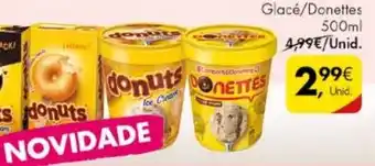 Pingo Doce Donuts Gelado Glacé / Donettes 500ml promoção