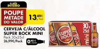 Cerveja c/Álcool Super Bock Mini 30 x 25cl