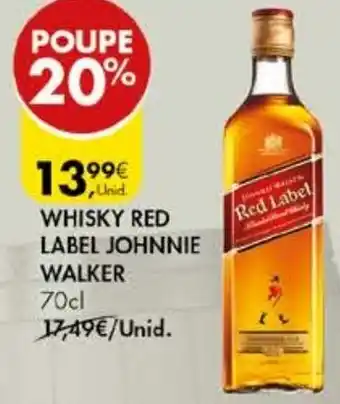 Pingo Doce Whisky Red Label Johnnie Walker 70cl promoção