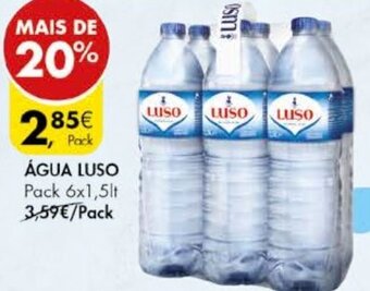 Pingo Doce Água Luso Pack 6 x 1,5lt promoção