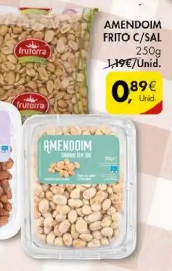 Pingo Doce Frutorra Amendoim Frito c/Sal 250g promoção